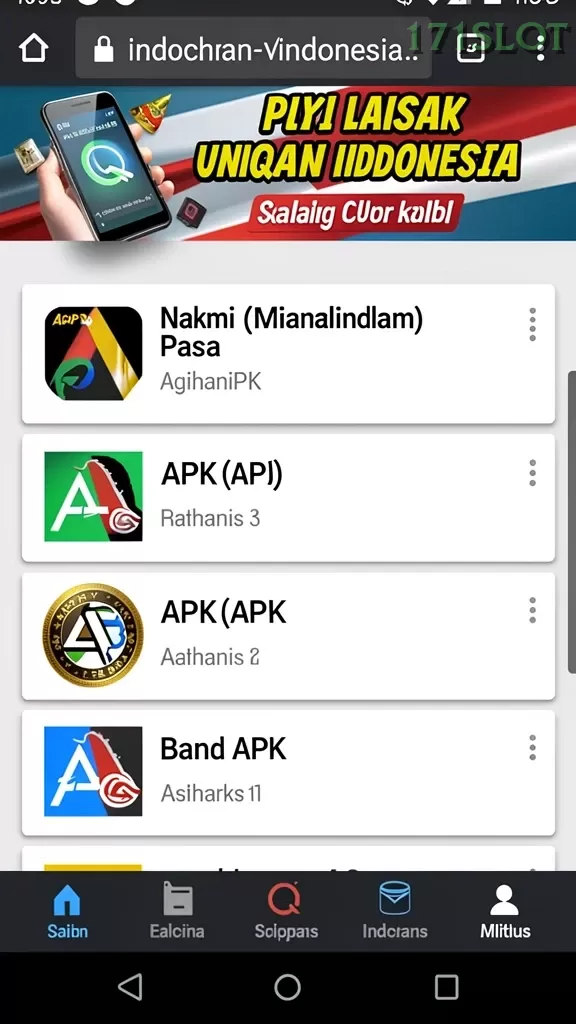Cuplikan layar F7F7 — aktivitas